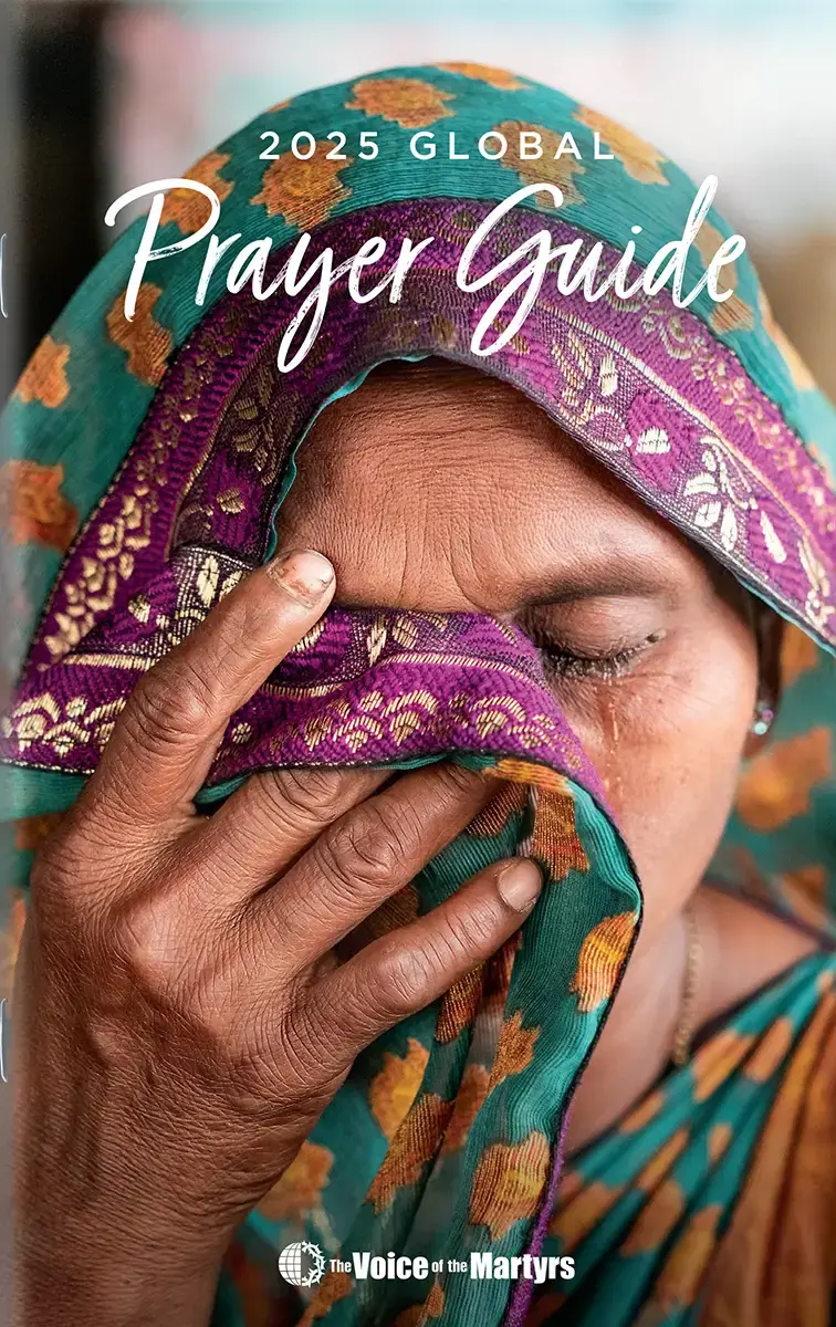 Front cover of prayer guide