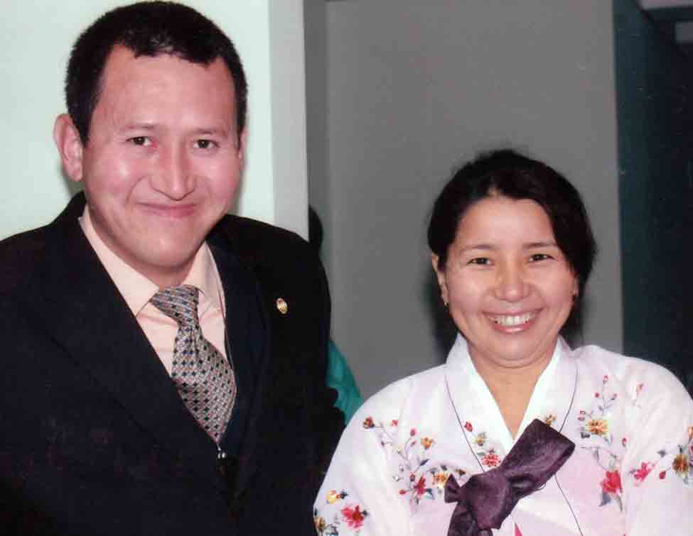 Pastor Bakhrom and Gulnora Kholmatov before his imprisonment.