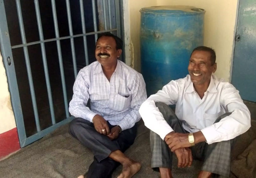 Two of the pastors arrested remained joyful.