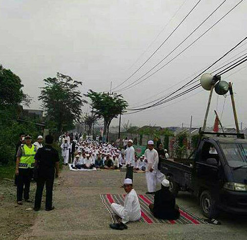 Islamists protest Christian churches in Indonesia.