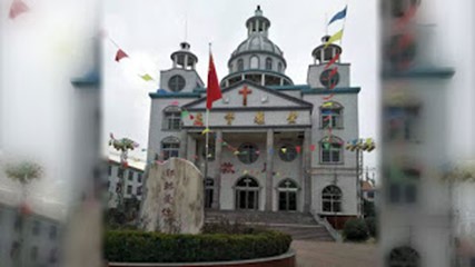 The church after the cross was removed.