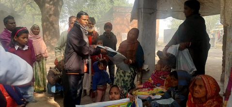 A Christian in India provides food and other items for his neighbors.