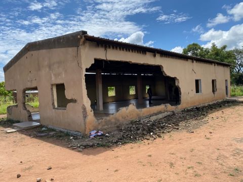 Religious extremists attacked this church, destroying equipment and burning 400 Bibles.