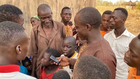 Yobiri received an audio Bible in his own language.