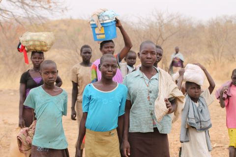 Sudanese fleeing an earlier conflict.