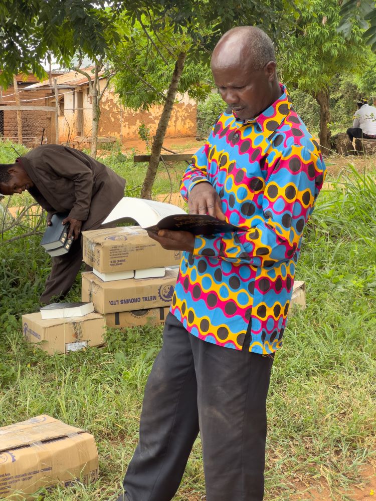 Study Bibles and other resource materials help Tanzanian pastors lead their congregations.