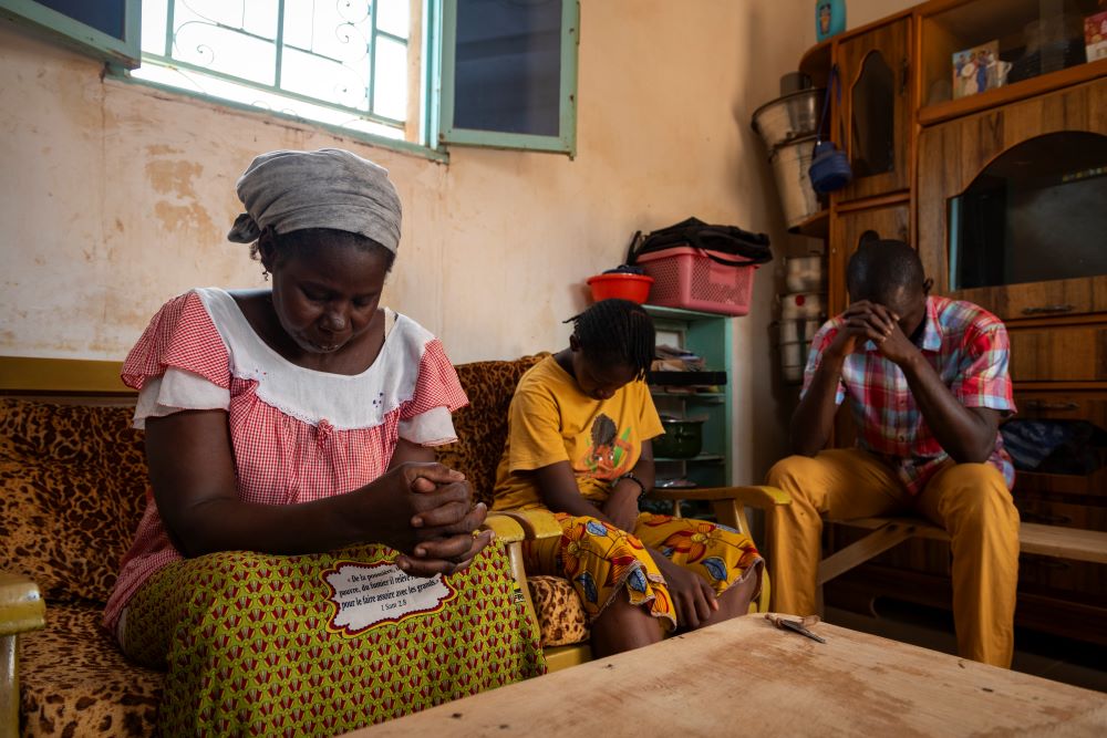 This Burkinabe woman's husband, a pastor, was murdered by Islamic militants in 2023.